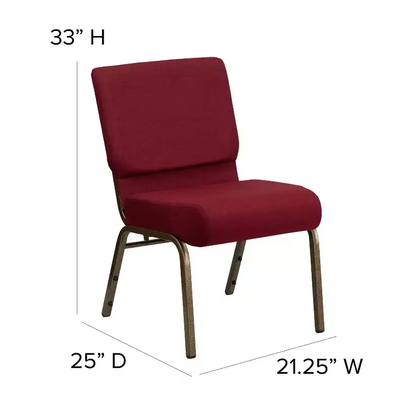 4 Pack 21''W Stacking Church Chair