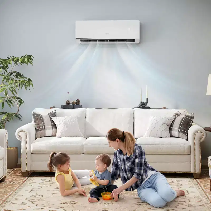Costway 12000 BTU 230 V Mini Split Air Conditioner & Heater with 1 Ton Heat Pump Installation Kit