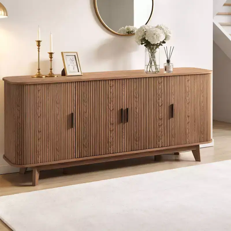 Buffet cabinet with storage cabinet, cutlery cabinet with adjustable shelves, suitable for living rooms
