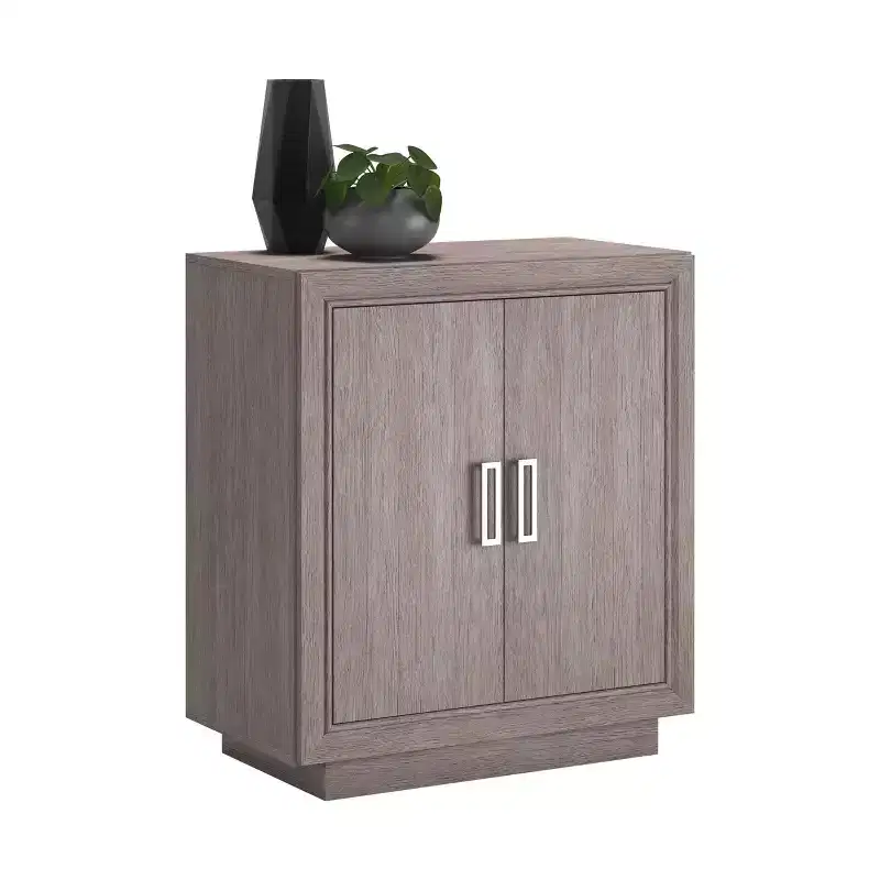 2-Door Office Base Cabinet with Adjustable Shelf, Ashen Oak