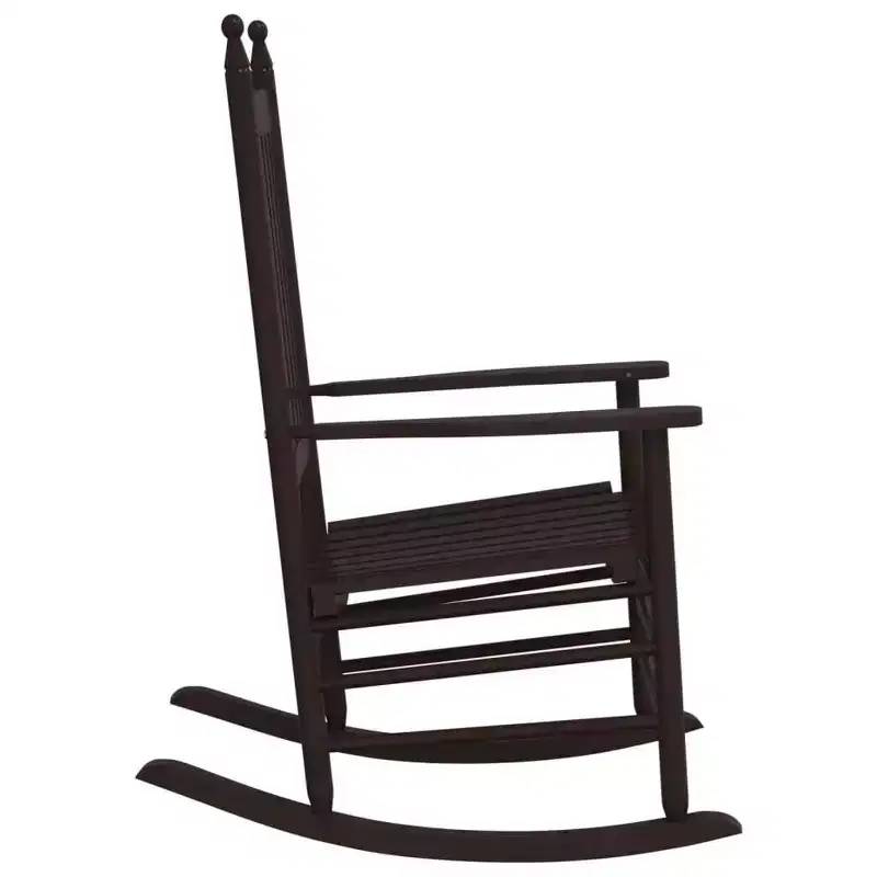 vidaXL Rocking Chair Solid poplar wood Standard Rocking Chair