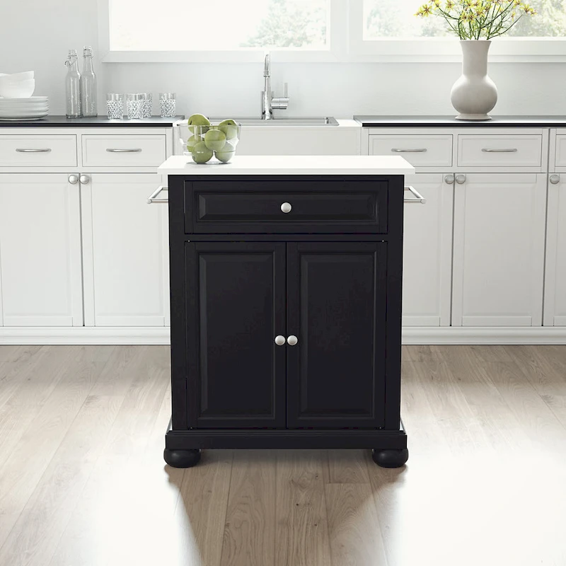 Crosley Alexandria Granite Top Portable Kitchen Island/Cart - 31W x 18D x 35.5H
