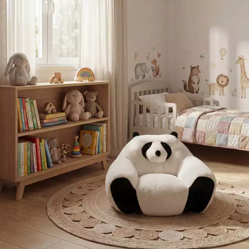 Modern Panda-Shaped Beanbag Chair