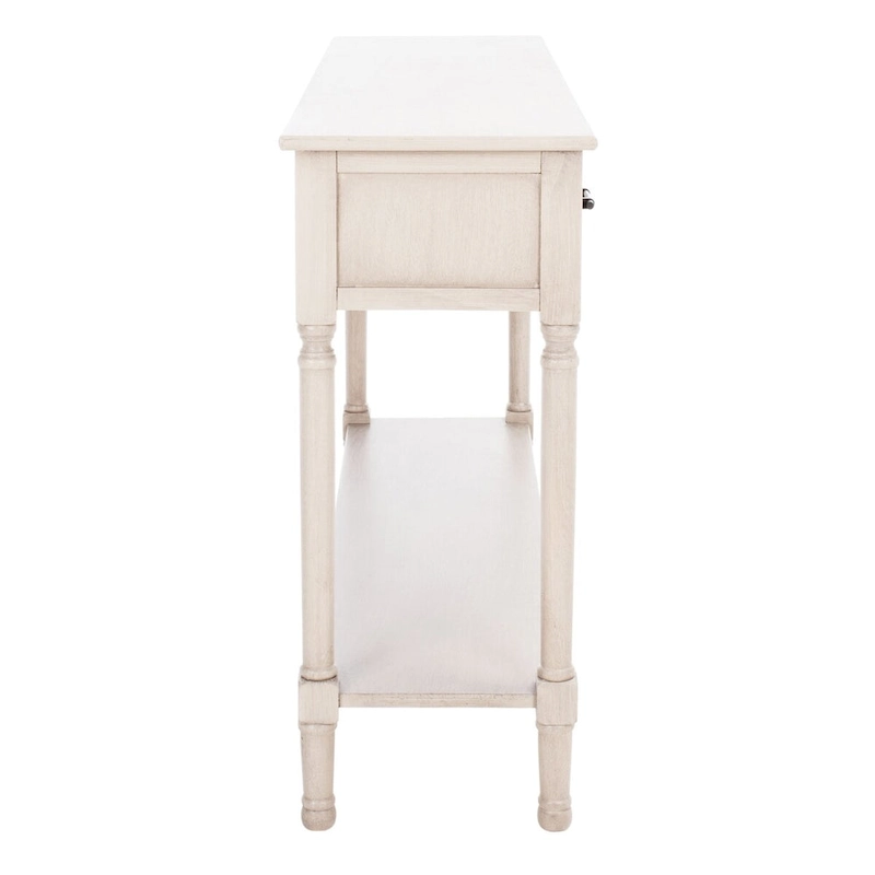 SAFAVIEH Jeanie 3-Drawer Bottom Shelf Console Table - 47.3 W x 13 L x 29.5 H - 47Wx13Dx30H