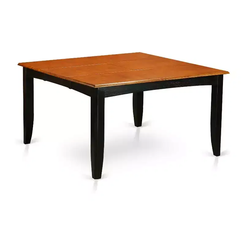 HomeStock 9 Piece Dining Room Table Set Black Cherry Square Table with Butterfly Leaf
