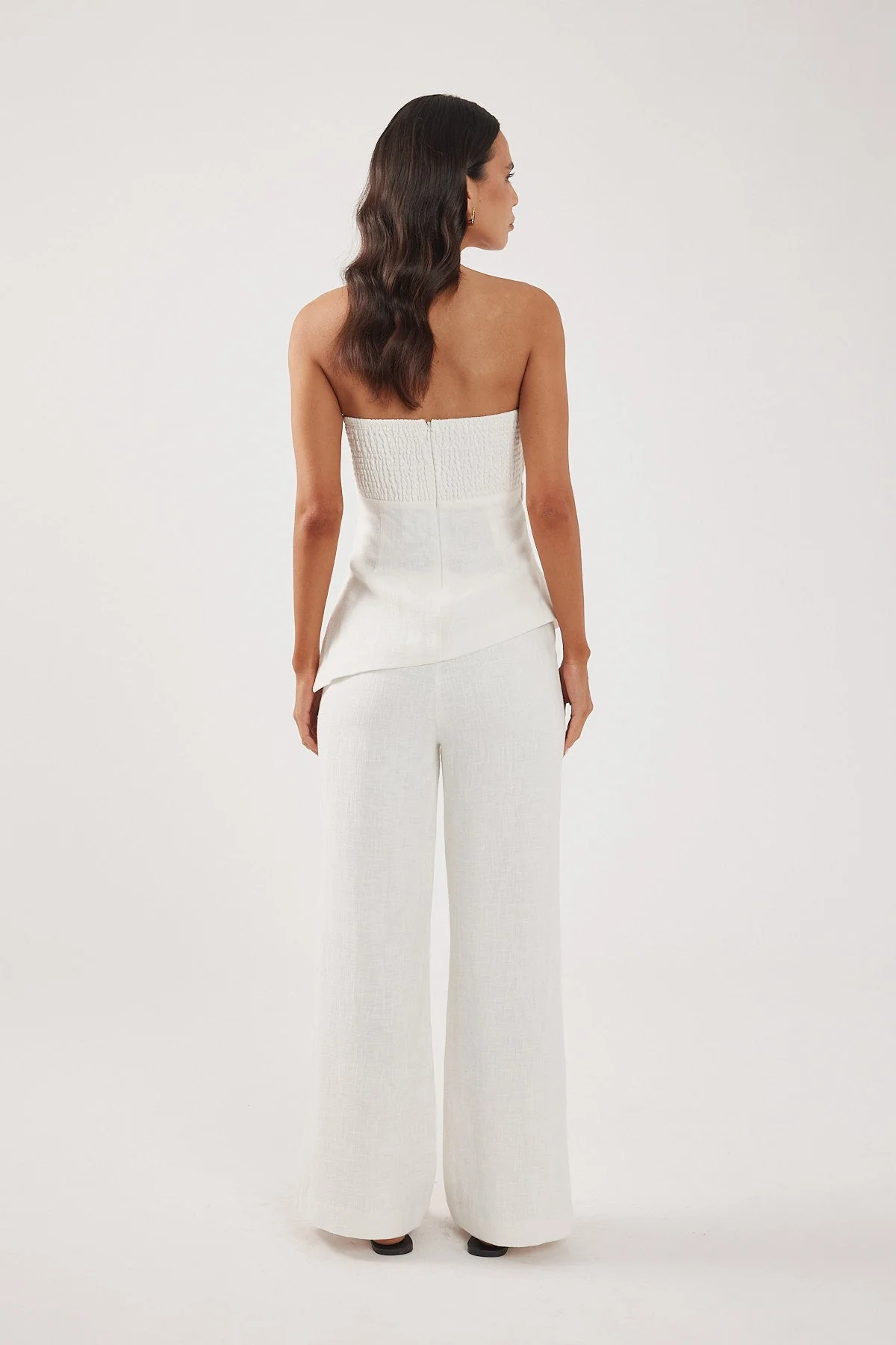 Mid Rise Pant White