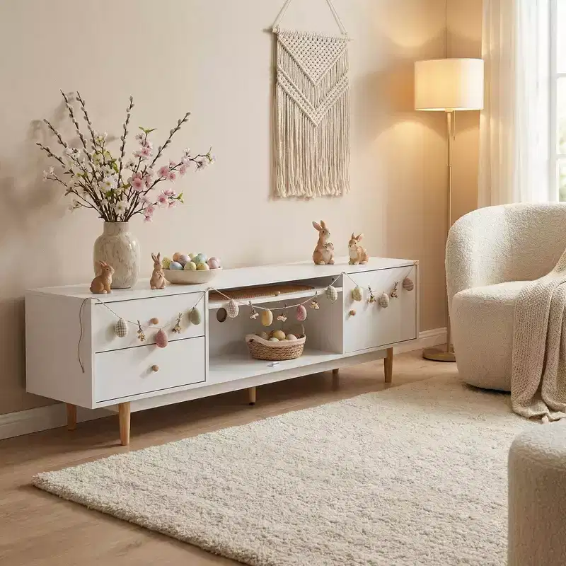 70-inch TV Stand for 80-inch and Smaller TVs Minimalist TV Console Table with Drawers Living Room & Bedroom Media Entertainment Center