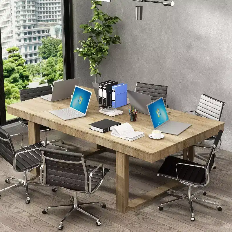 Famapy Modern Wood Office Conference Meeting Room Desk