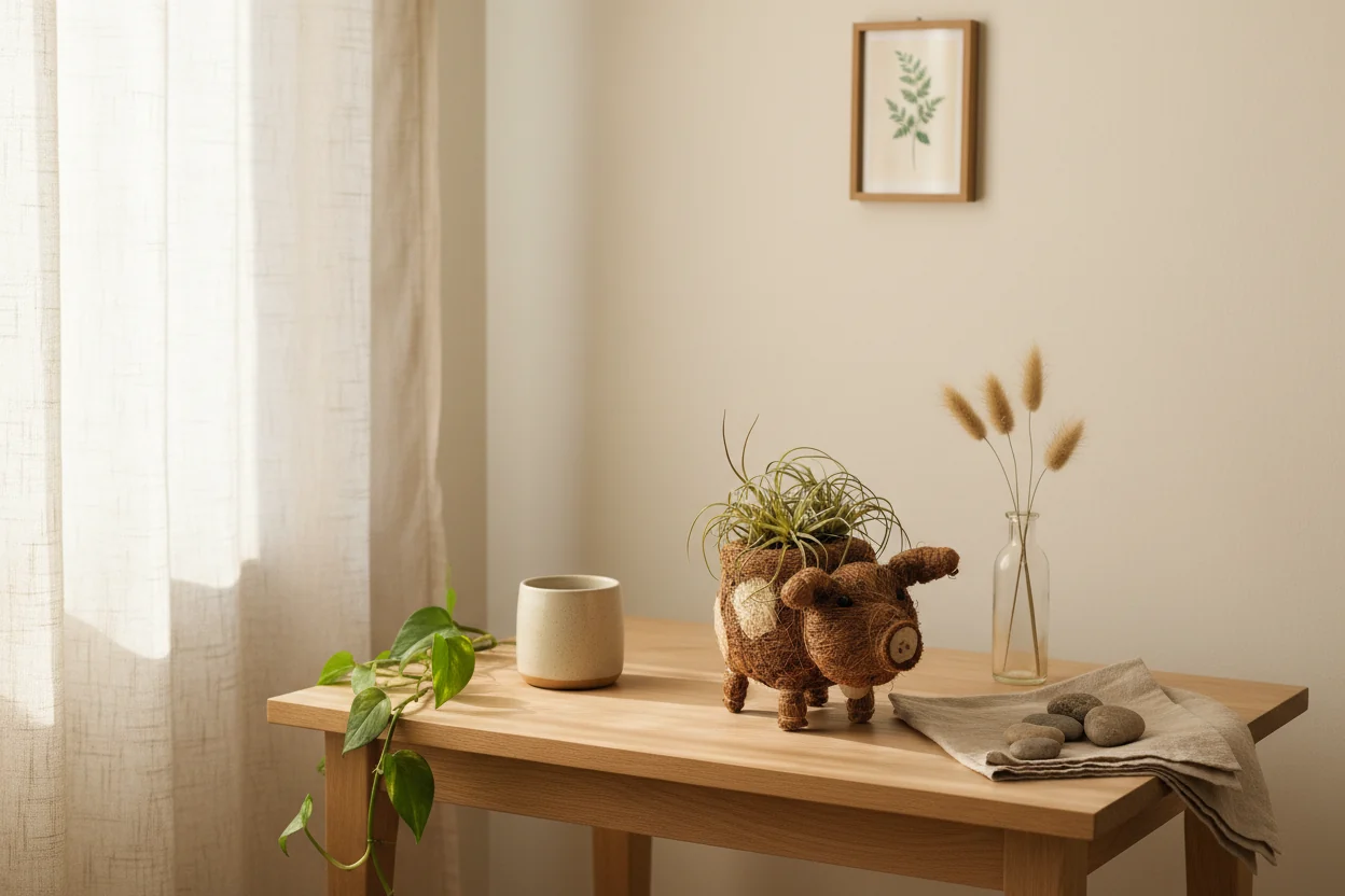 Baby Pig Succulent Pot - Handmade Planters