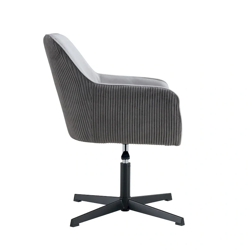Antique Dark Grey Modern 25.6 Swivel Desk Chair