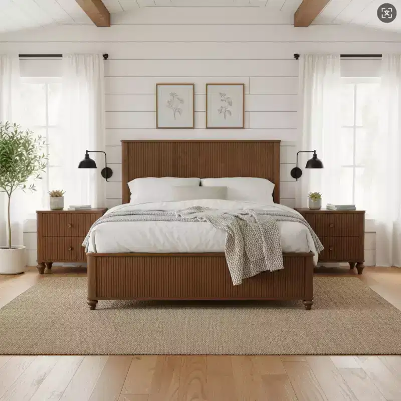 Christopher Knight Home Renata Modern Wooden Bed Frame with Headboard and Footboard