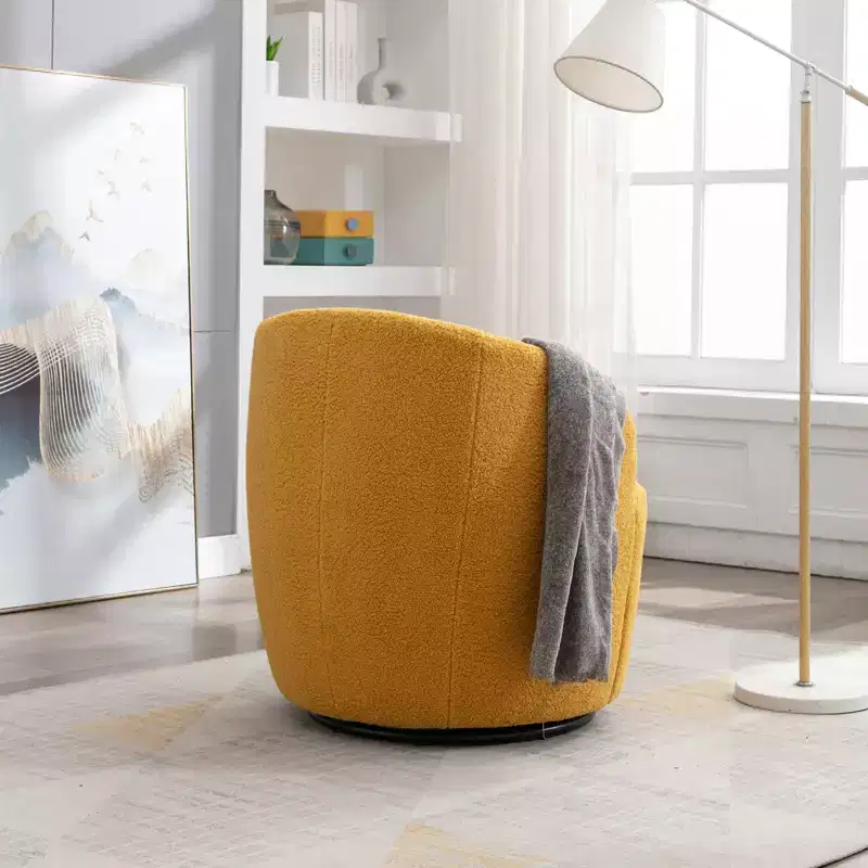 Fabric Swivel Accent Armchair Barrel Chair