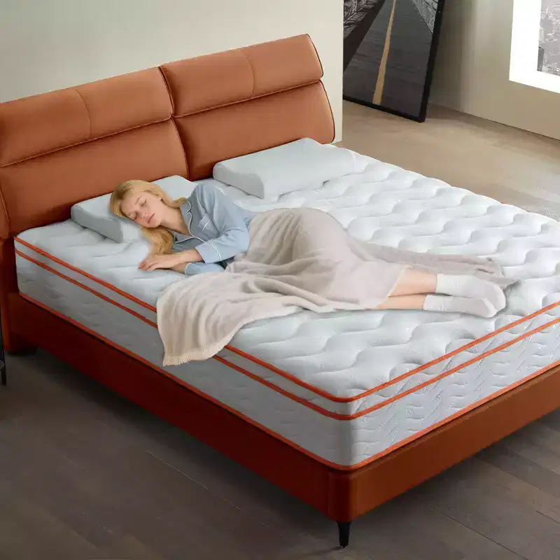 Okak Modern 12Inch Euro Top Individual Hybrid Mattress with Memory Foam for Comfy Sleep,Medium Feel Bed Mattresses