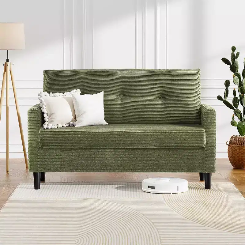 Dyonery 50 Loveseat Sofa,Tool-Free Setup Small Couches