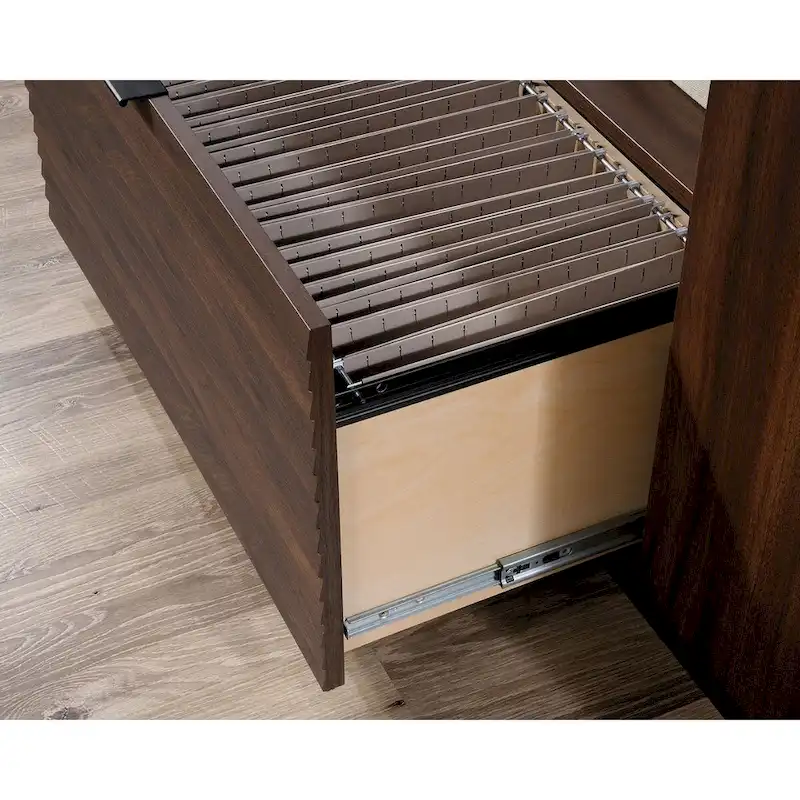 Small Credenza with File Drawer and Adjustable Shelf