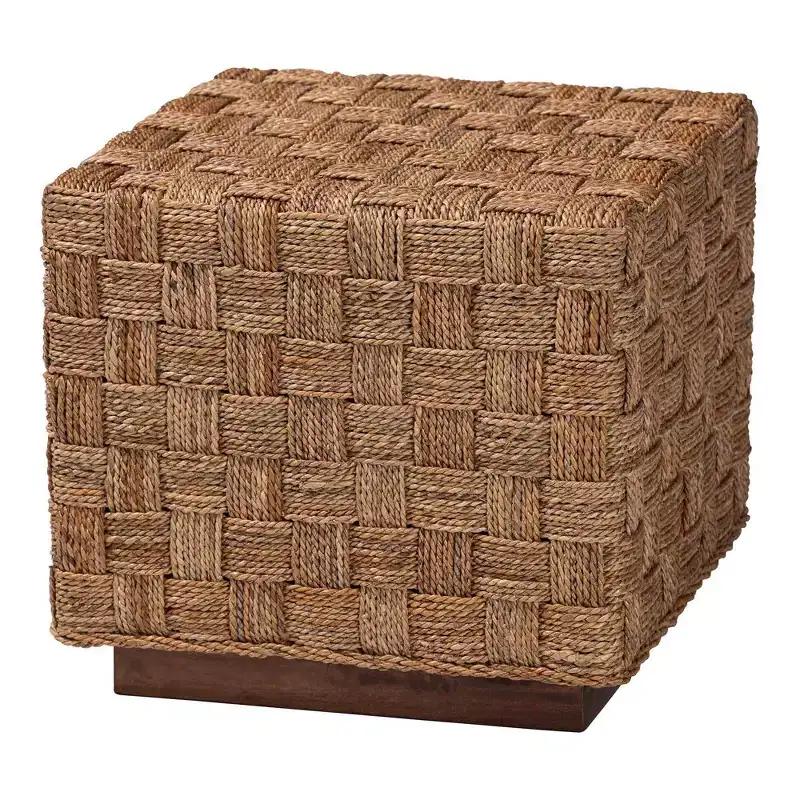 bali & pari Karina End Table Natural Seagrass/Light Brown