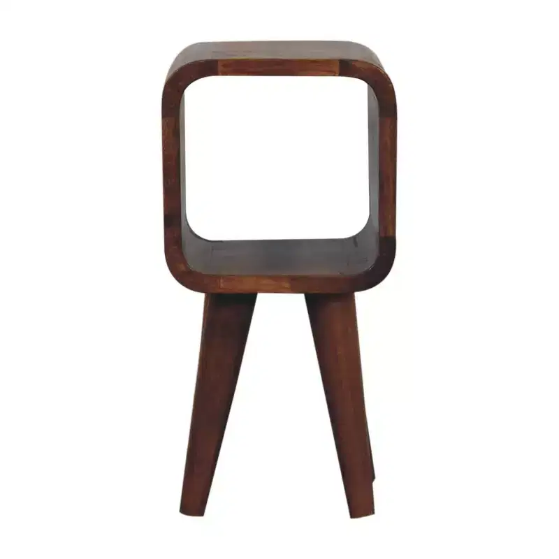 HomeRoots 16 Chestnut Solid Wood Square Nightstand