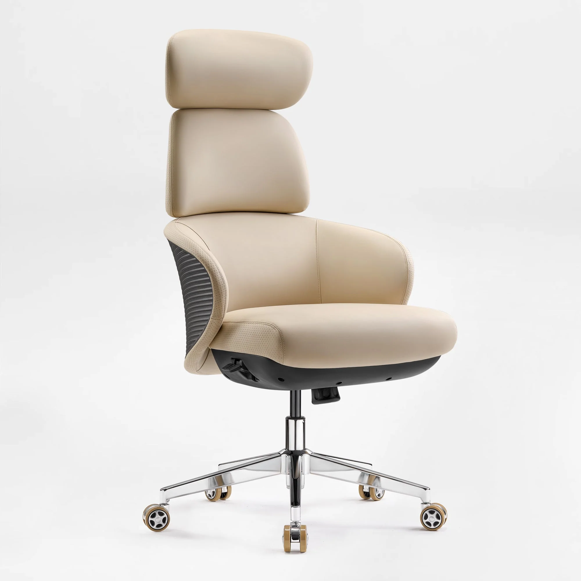 Microfiber Leather Executive Office Chair - Modern Lines Home Office