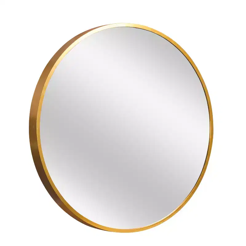 20 Gold Aluminum Round Framed Bathroom Vanity Mirror