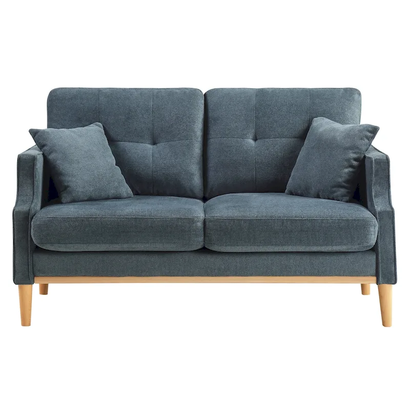 Fabric 2 Seater Loveseat Sofa with USB Charge