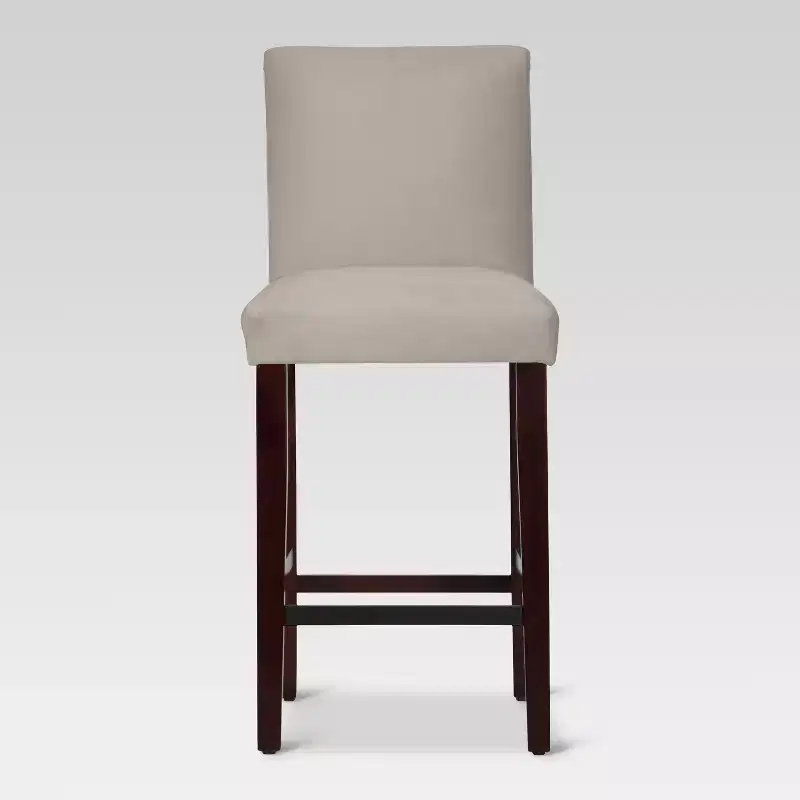 Skyline Furniture 30 Velvet Parsons Barstool Wood
