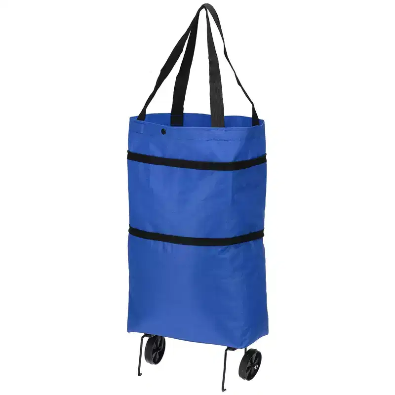 Waterproof Foldable Shopping Bag with Wheels – 13-18 Inch