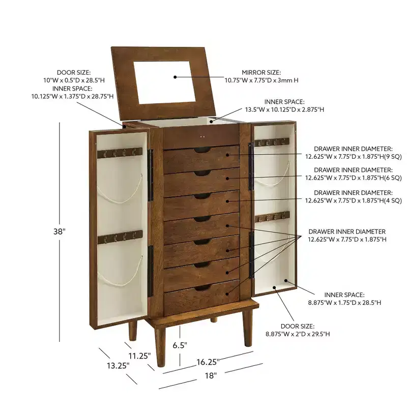Powell Phillippa Jewelry Armoire
