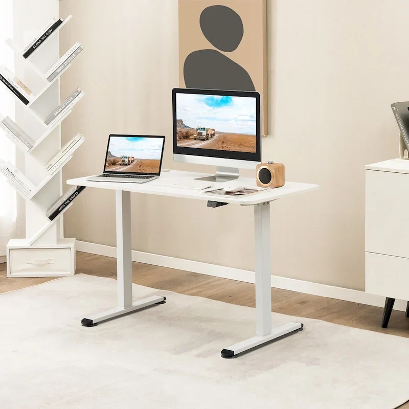 Gymax Electric Standing Desk Adjustable Stand up Computer Desk