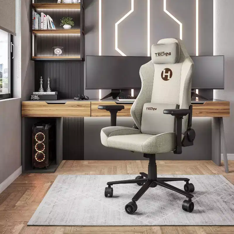 Fabric Memory Foam Gaming Chair - Techni Sport