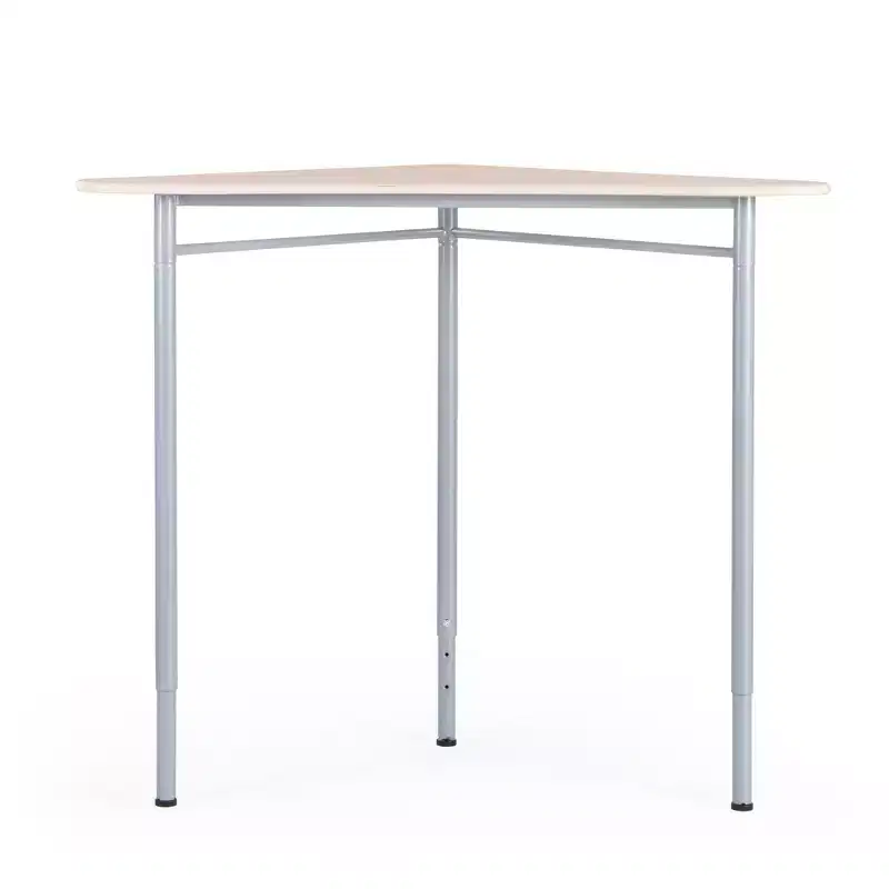 Guidecraft Adjustable Standing Desk - Triangle for Kids and Adults: Adjustable Height Wood Writing Desk with Metal Legs for Home, Classroom and Office