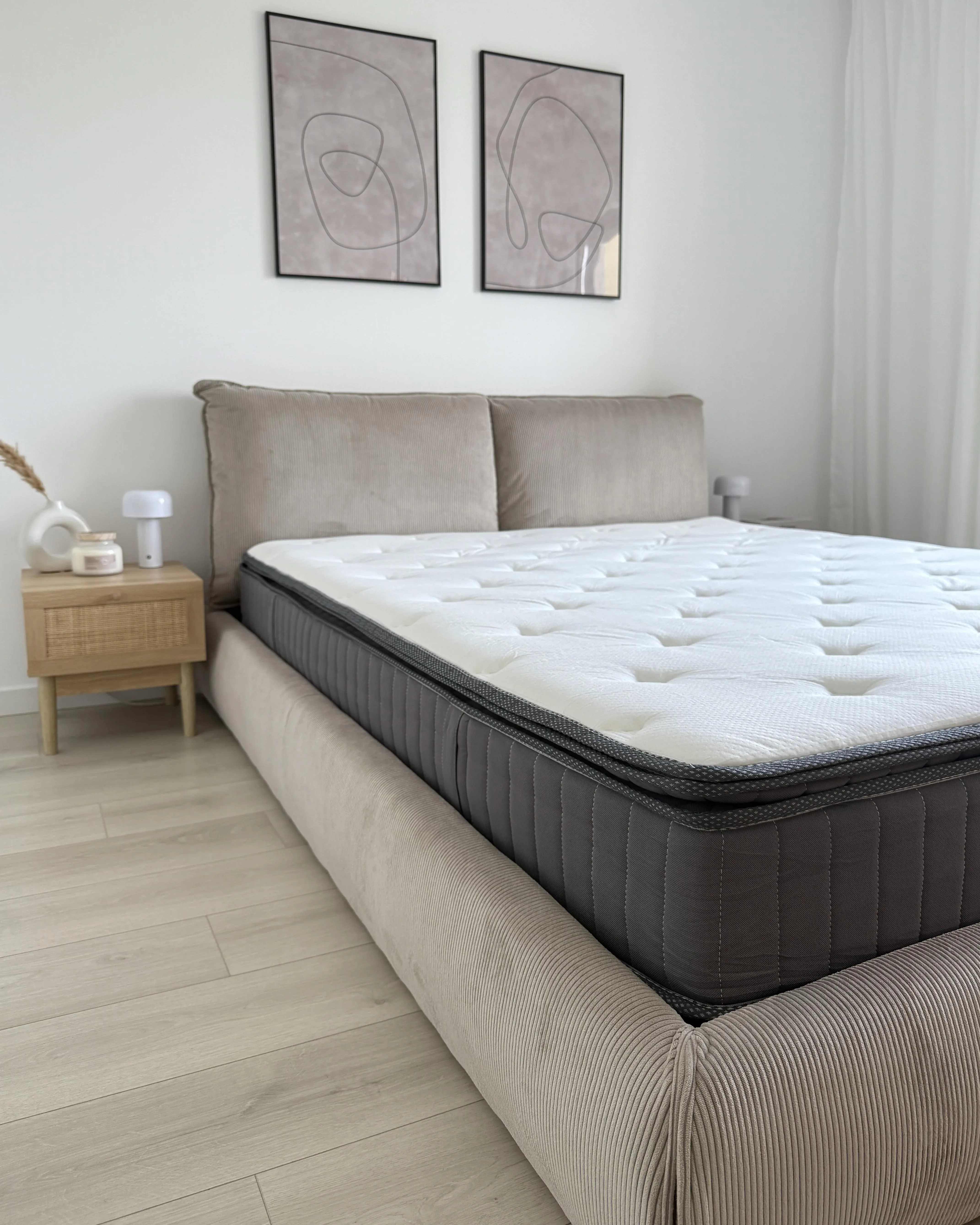 Materasso a molle insacchettate con memory gel H3/4 180x200 cm