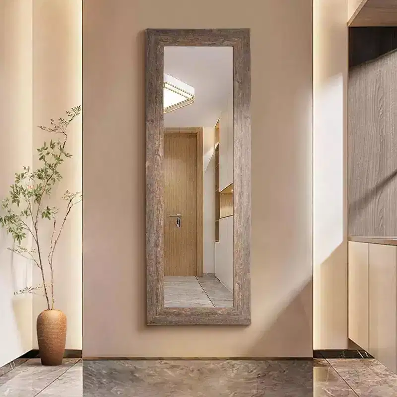 61x22 Farmhouse Full Length Mirror. Rustic Solid Wood Frame, Wall or Lean for Bedroom, Bathroom, Living Room