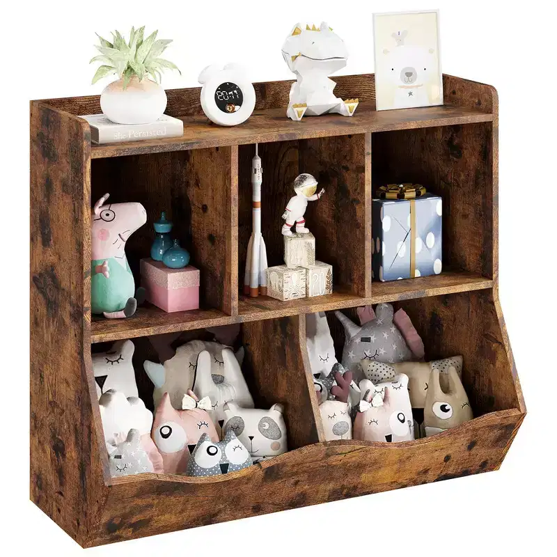 Kids Bookshelf and Bookcase Toy Storage Multi Shelf with Cubby Organizer Cabinet for Boys Girls,Playroom