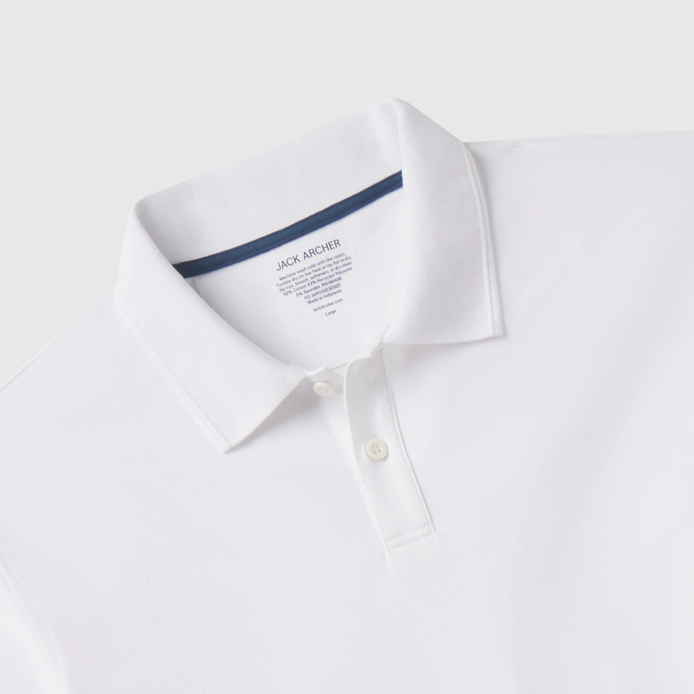 Piqué Polo - True White