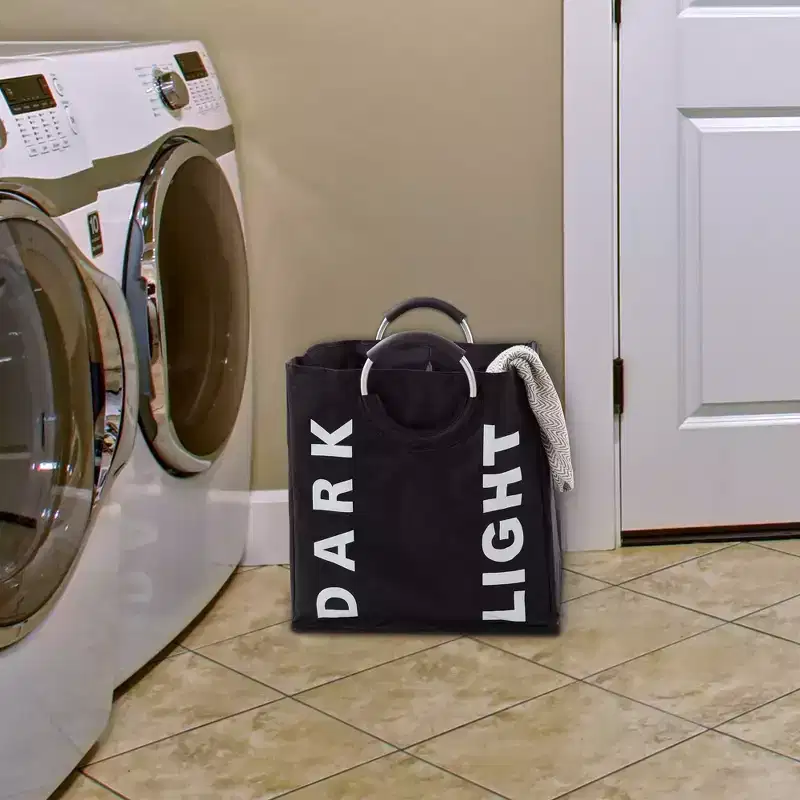 Collapsible Double Laundry Hamper Sorter