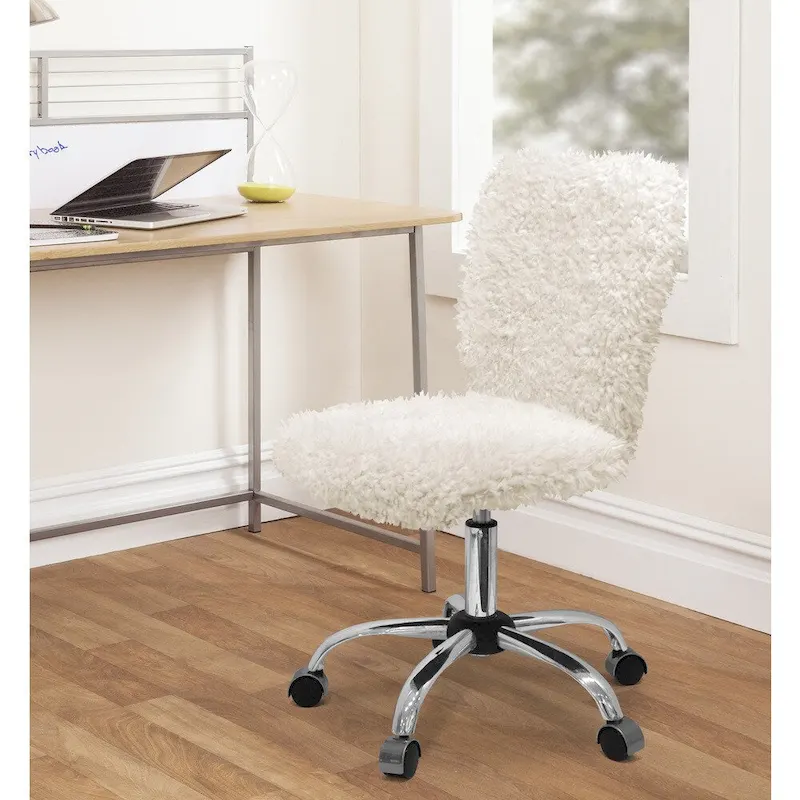 Ergonomic Adjustable Height Task Chair – Home Office Desk Chair with Swivel Base
