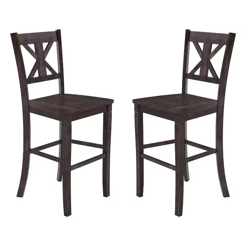 Commercial Grade Solid Wood Modern Farmhouse Counter Height Barstool