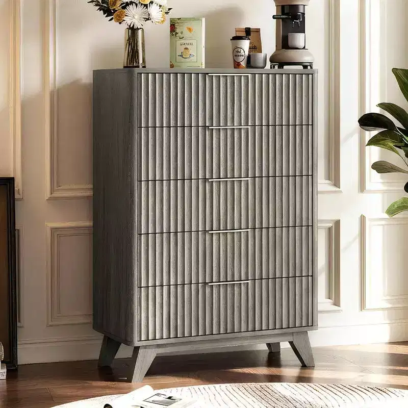 5-Drawer Grille Chest Particleboard Density Board, 30in. Wide
