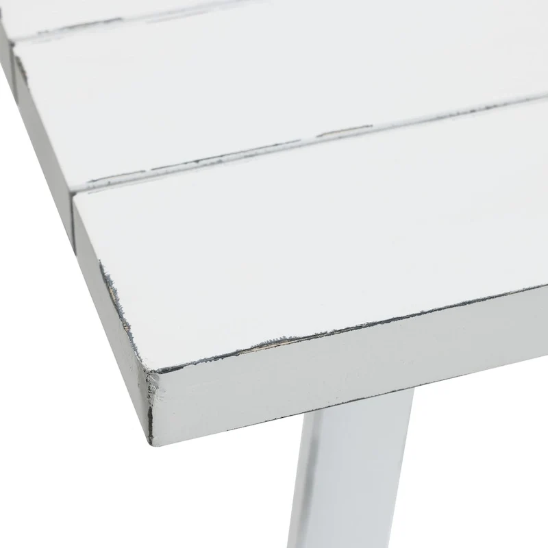 Farmhouse White Console and Entry Table - 32.5 H x 47.9 W x 15 D