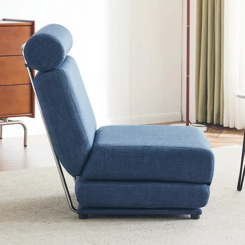 Single Sofa Chair Foldable Single Sofa Bed with Pillow