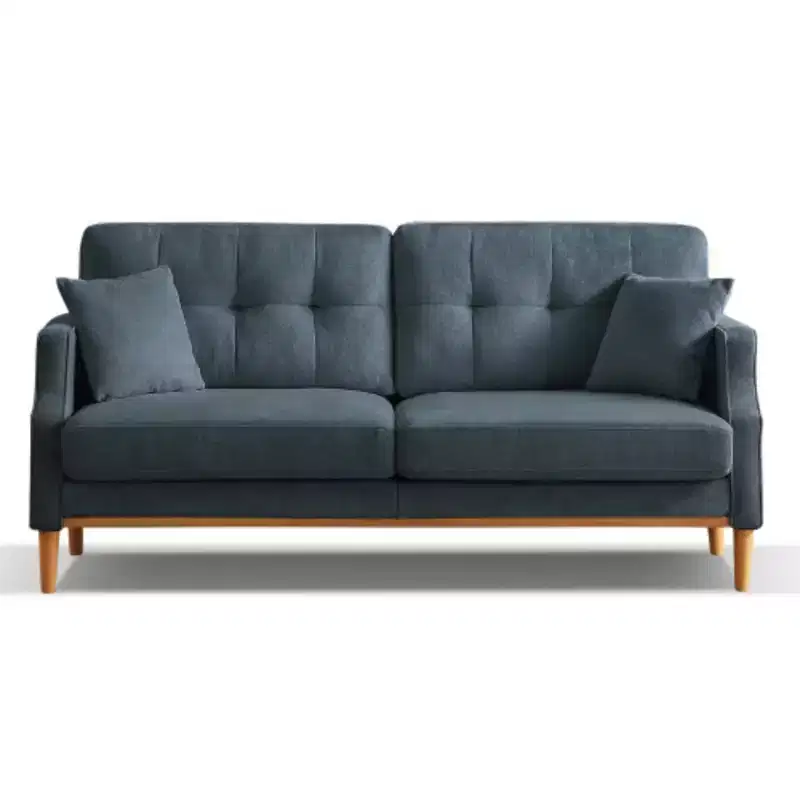 Light Grey 3-Seater Sofa with Waterproof Fabric & USB Charging Port, 70