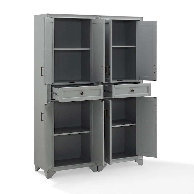 Crosley Tara 2Pc Pantry Set - 47.5W x 15D x 67.75H