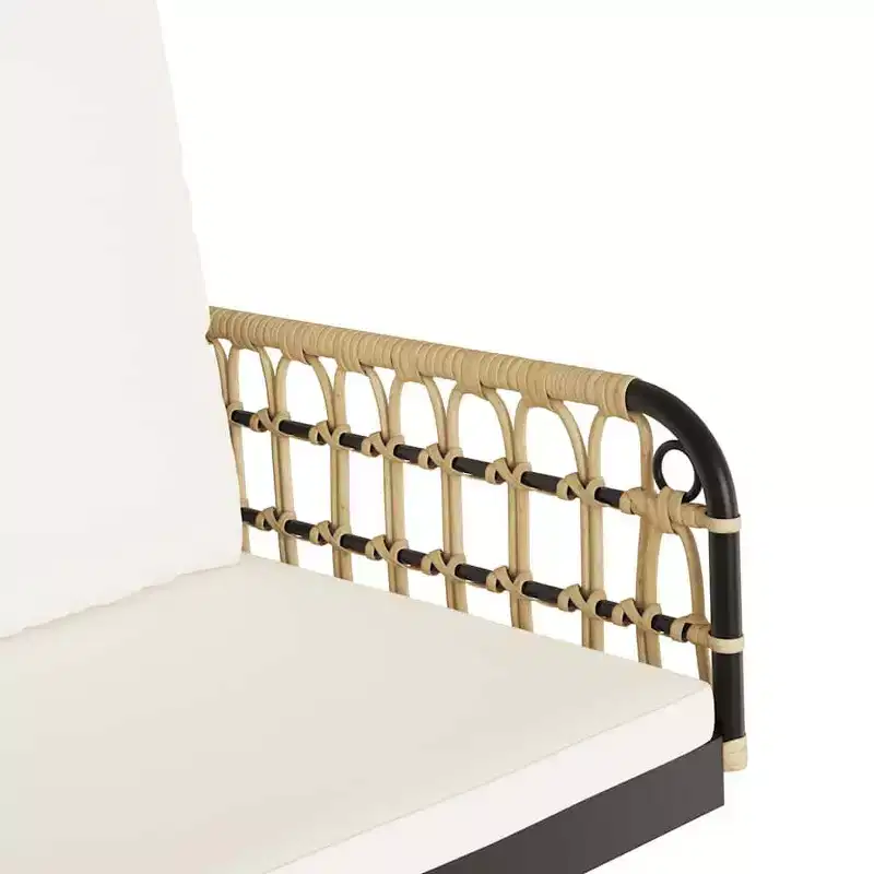 vidaXL Swing Chair Brown and black PE rattan Standard Durable