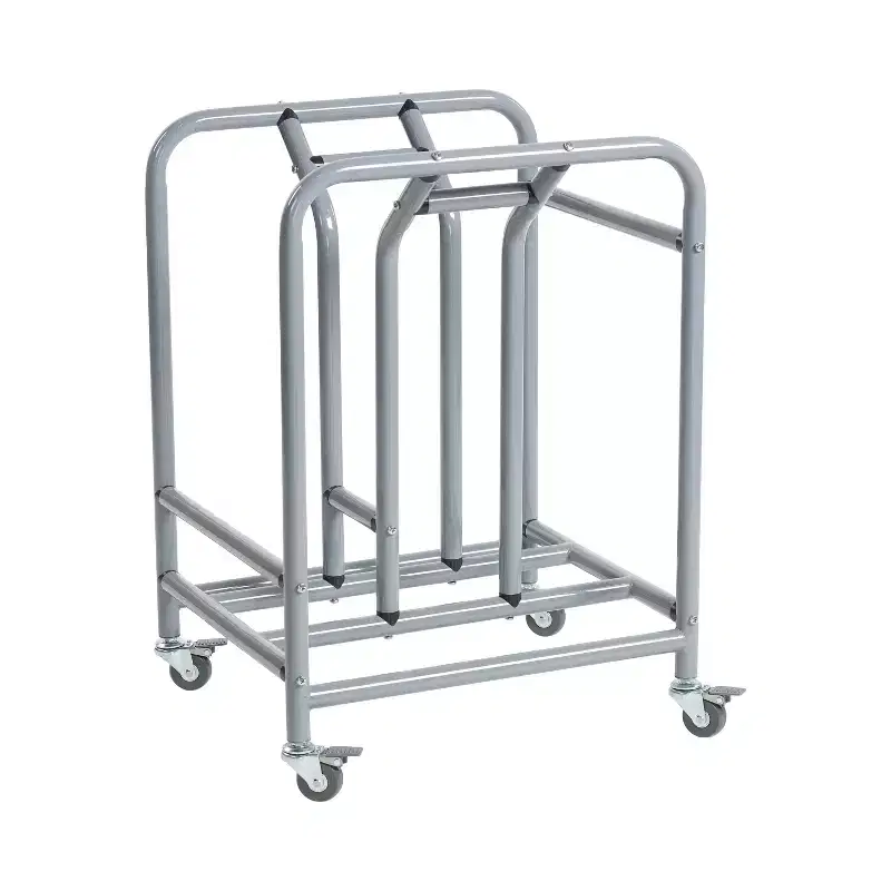 ECR4Kids The Surf Mobile Storage Rack, Stores 10 Lap Desks, Classroom Organization, Silver