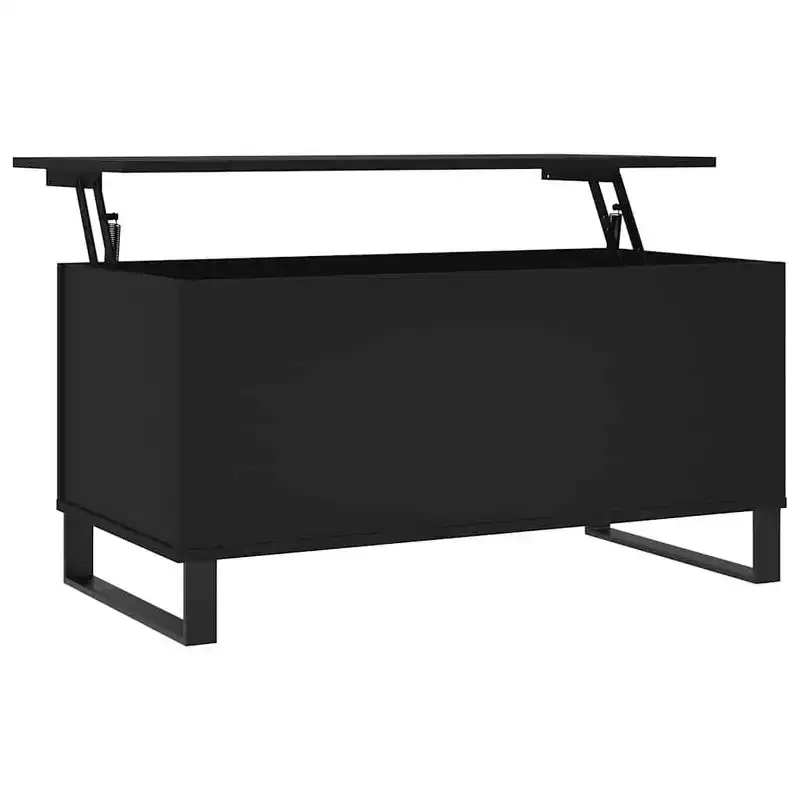 vidaXL Coffee Table White Engineered Wood, Metal Medium Coffee Table