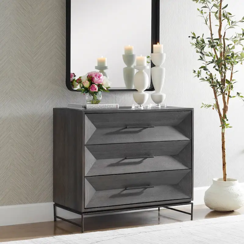Dark Walnut Accent Chest - 32H x 36W x 18D