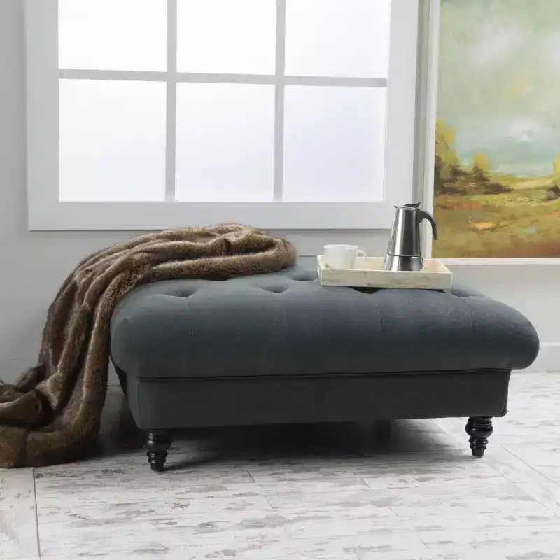 Bordeaux Fabric Ottoman - Christopher Knight Home