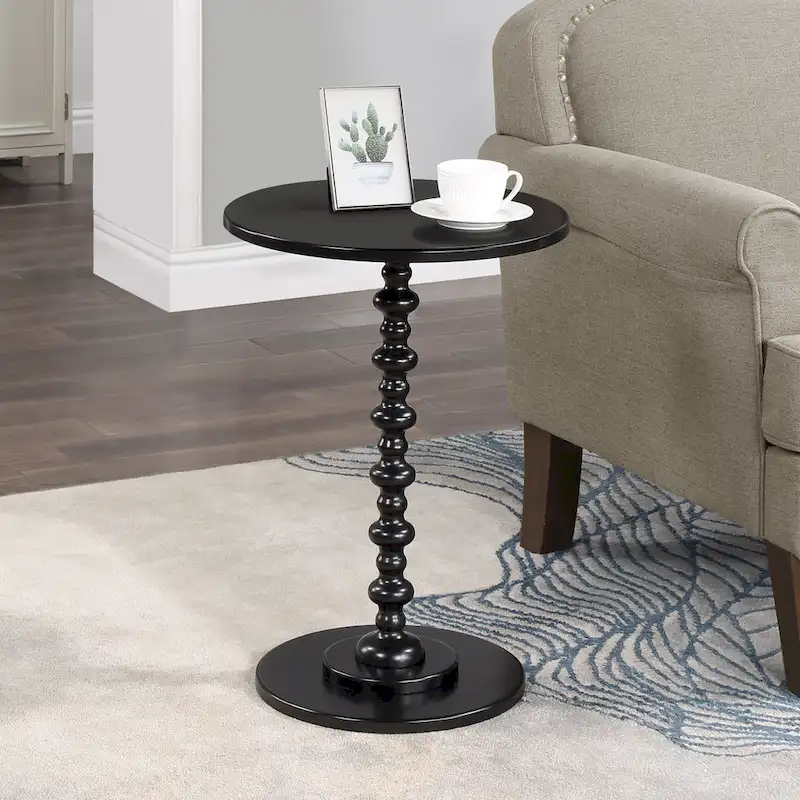 Round Spindle Side Table