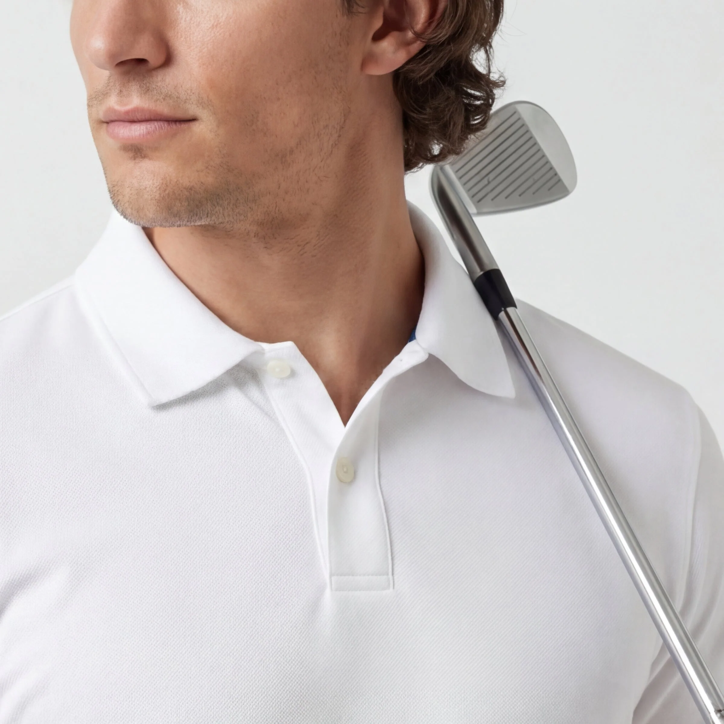 Piqué Polo - True White