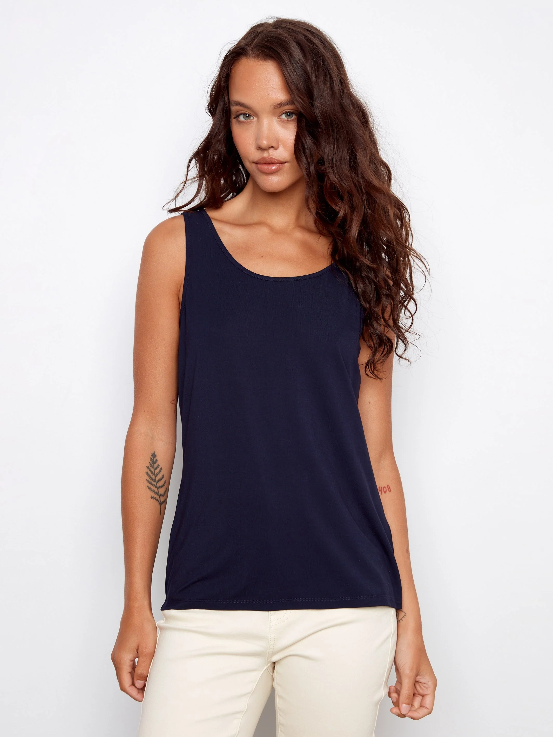 Reversible Soft Fabric Cami - Navy